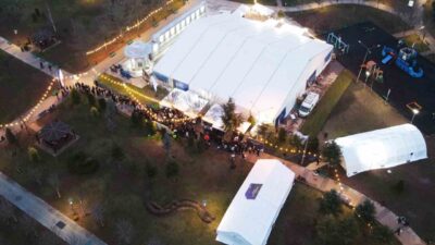 AK Parti Eskişehir İl Başkanlığı tarafından Dede Korkut Parkı’nda kurulan