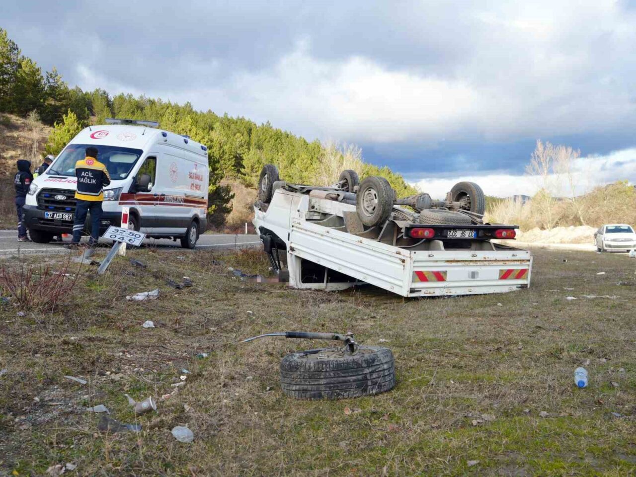 Kastamonu’da alkollü şekilde kullandığı kamyonetin şarampole devrilmesi sonucu bir kişinin