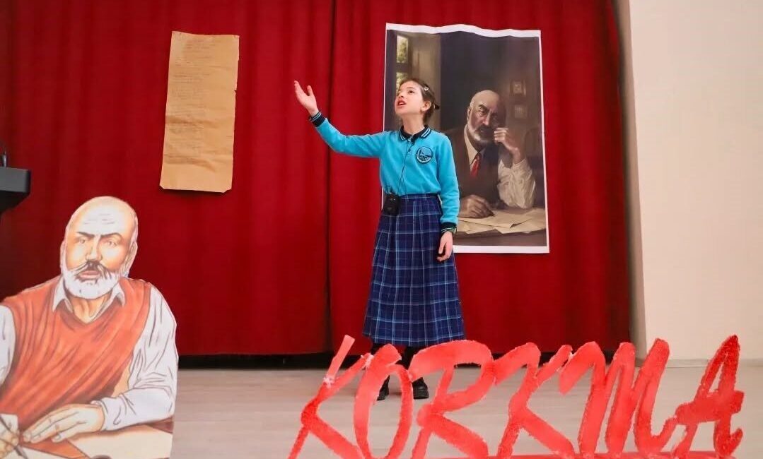 Öğrencilerde milli bilinç oluşturmak amacıyla Süleyman Ersoy İlkokulunda İstiklâl Marşı’nı