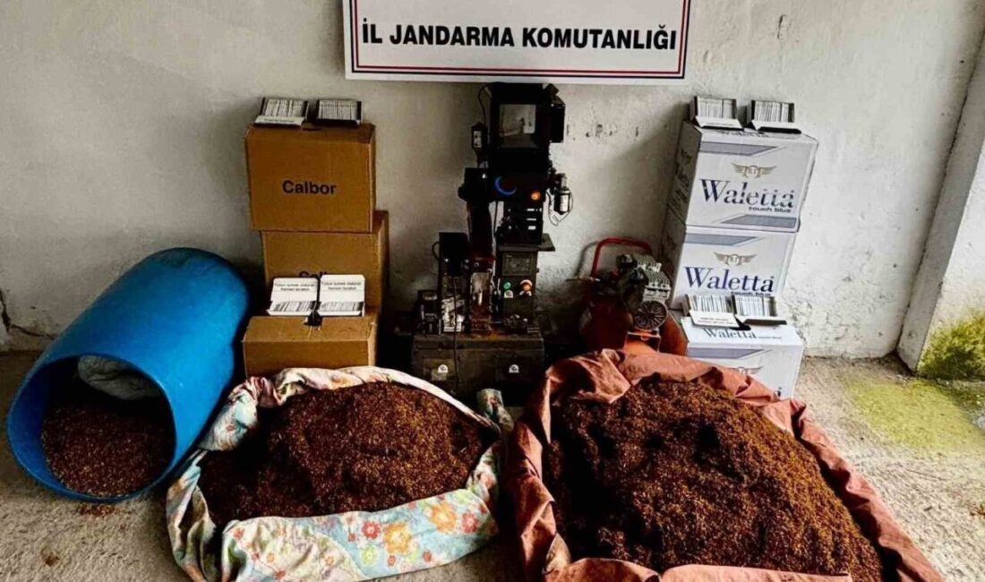 Kocaeli’de 4 adrese düzenlenen operasyonda yüz binlerce makaron ve tonlarca