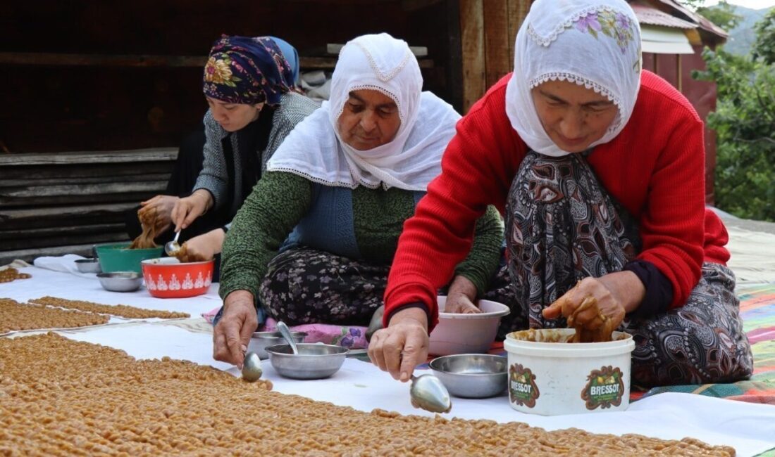 Erzurum’un Olur ilçesi Ormanağzı Mahallesi’nde yazın kavurucu sıcaklarda üretilen organik