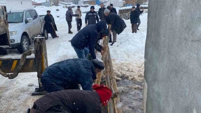 Ardahan’ın Göle ilçesine bağlı Karlıyazı köyünde meydana gelen içme suyu