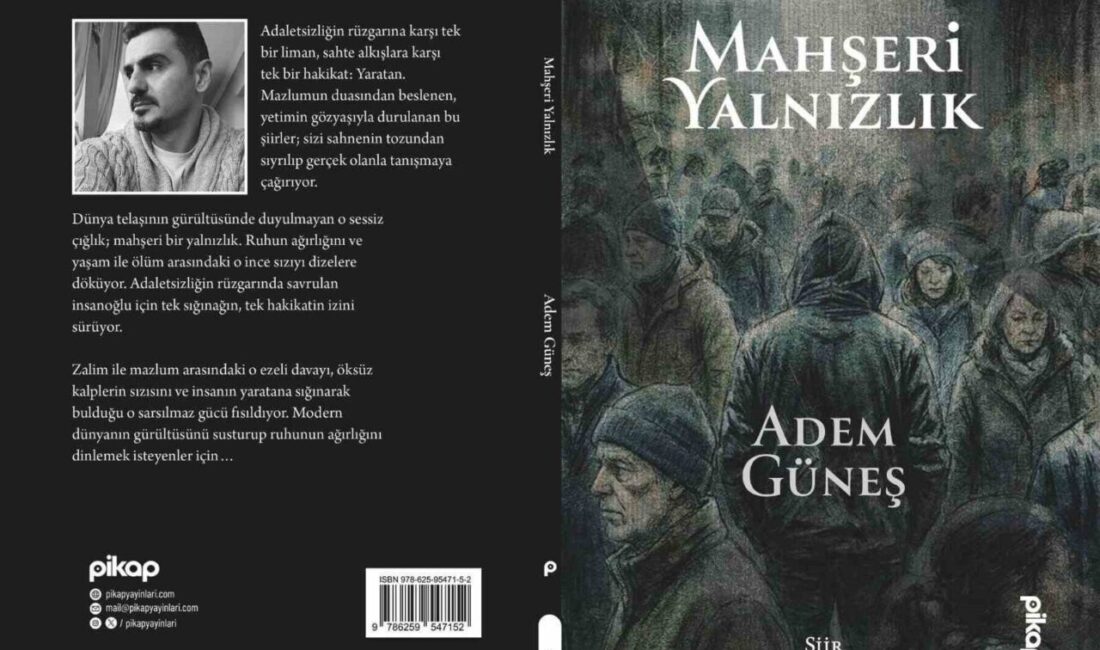 Erzurumlu genç şair Adem Güneş’in ilk şiir kitabı “Mahşeri Yalnızlık”,