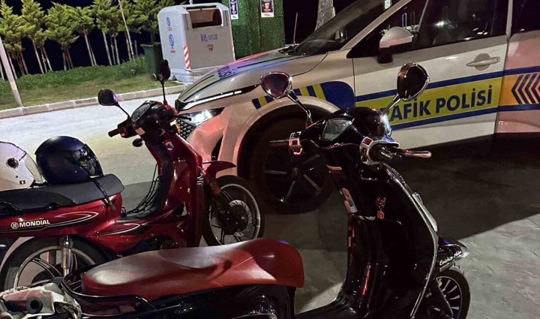 Ordu’nun Ünye ilçesinde gece bekçilerinin denetimine takılan 3 motosiklet sürücüsüne,