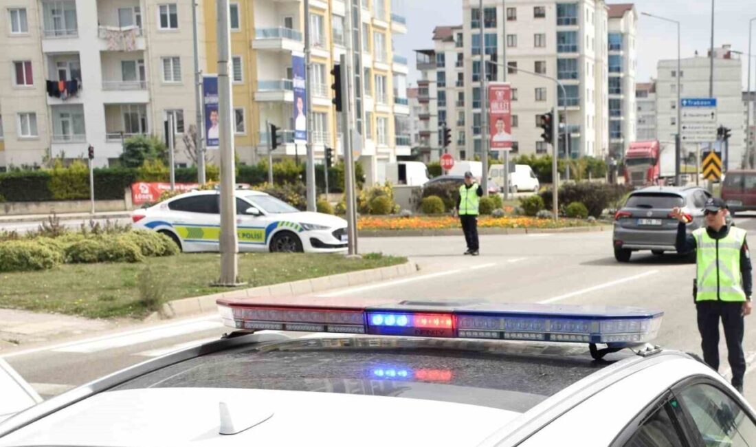 Ordu’da polis ekipleri tarafından trafik kazalarını azaltmaya yönelik yapılan denetimlerde,