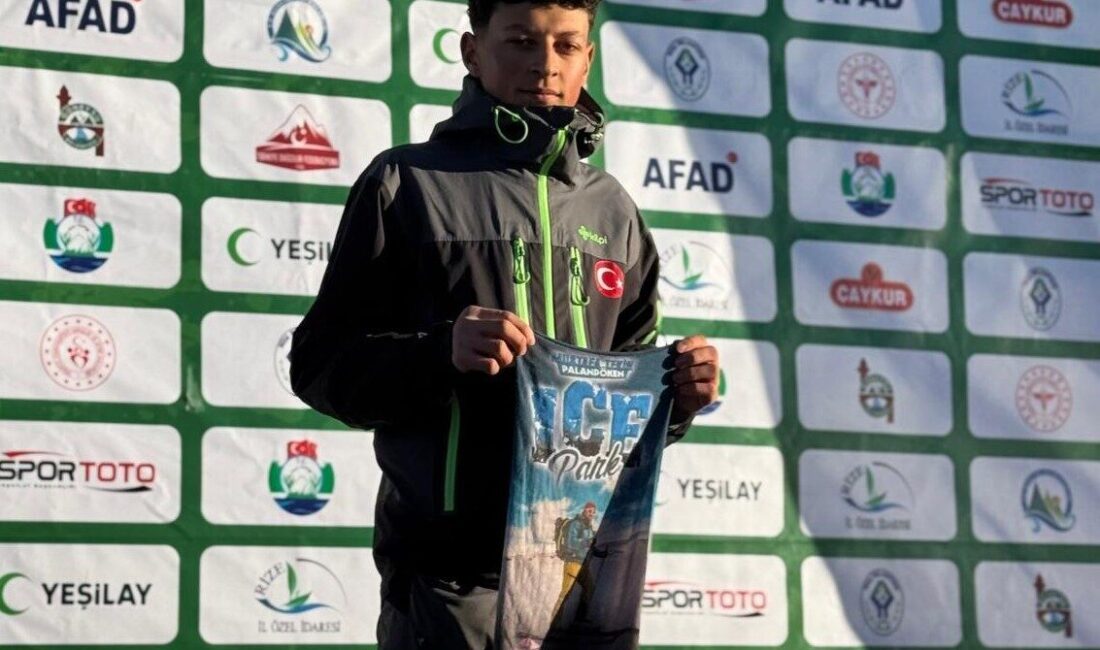 Rize’de düzenlenen Dağ Kayağı Türkiye Şampiyonası’nda mücadele eden Oltulu 16