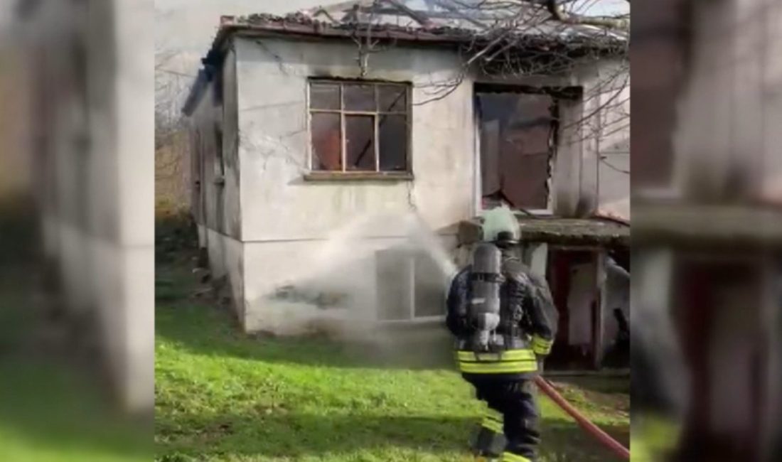 Sinop’un merkeze bağlı Melikşah köyünde bir evde çıkan yangın paniğe
