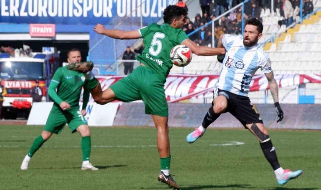 Trendyol 1. Lig’in 27. haftasında Erzurumspor FK sahasında karşılaştığı Serikspor’u