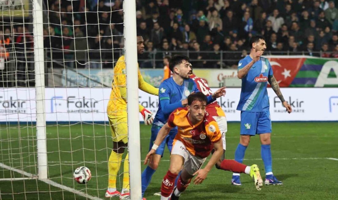 Trendyol Süper Lig’in 21. haftasında Çaykur Rizespor, sahasında karşılaştığı Galatasaray’a