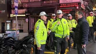 Giresun İl Emniyet Müdürü Ferhat Akbaş’ın katılımıyla Gazi Caddesi üzerinde