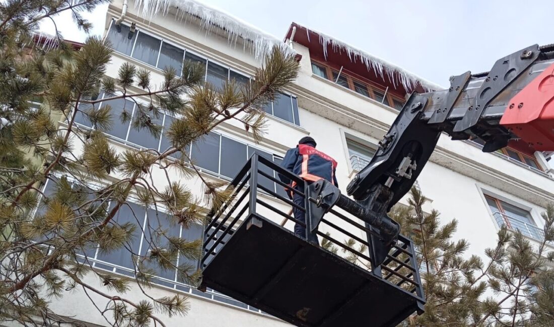 Bayburt’ta etkili olan soğuk hava ve kar yağışının ardından Bayburt