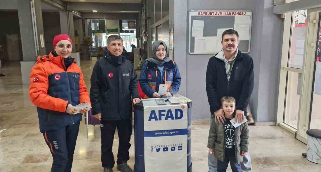 1-7 Mart Deprem Haftası kapsamında Bayburt’ta düzenlenen farkındalık etkinlikleri tamamlandı.