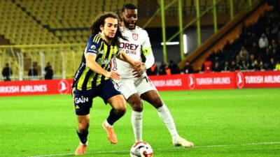 Fenerbahçe’nin Fransız oyuncusu Matteo Guendouzi, Samsunspor filelerini havalandırarak Süper Lig’de
