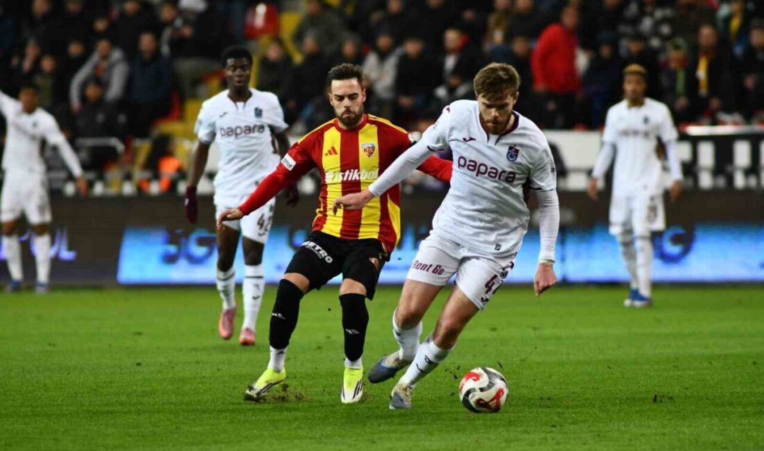 Trendyol Süper Lig’in 25. haftasında Kayserispor, evinde Trabzonspor ile karşı