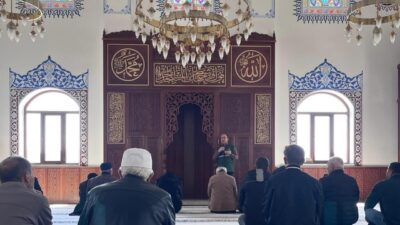 Bayburt Yeşilay Şubesi ile İl Müftülüğü iş birliğinde, cuma namazı