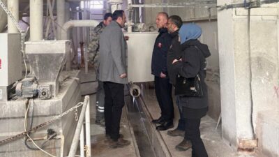 Bayburt’ta faaliyet gösteren doğal taş üretim tesisinde Çevre, Şehircilik ve