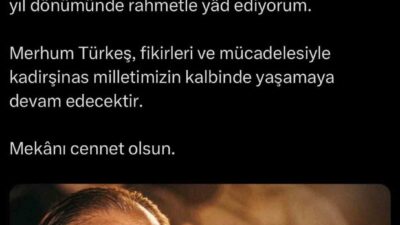 Cumhurbaşkanı Recep Tayyip Erdoğan, Alparslan Türkeş’in vefatının 29’uncu yıl dönümü