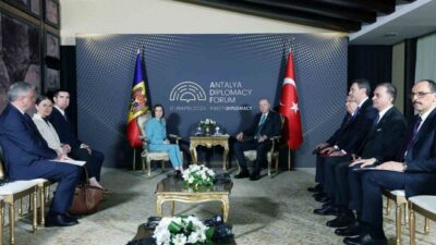 Cumhurbaşkanı Recep Tayyip Erdoğan, Antalya Diplomasi Formu kapsamında Moldova Cumhurbaşkanı