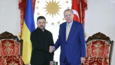 Cumhurbaşkanı Recep Tayyip Erdoğan, Ukrayna Devlet Başkanı Vladimir Zelenskiy ile