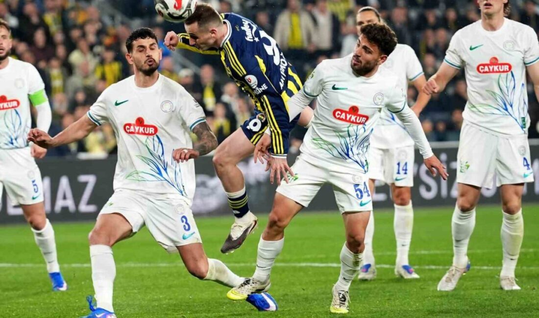 Çaykur Rizespor ile 2-2 berabere kalan Fenerbahçe’nin rakibine karşı elde