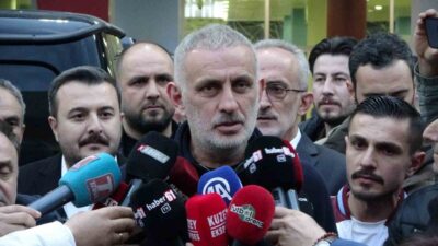 Türkiye Futbol Federasyonu (TFF) Başkanı İbrahim Hacıosmanoğlu, Trabzonspor-Galatasaray karşılaşmasıyla ilgili