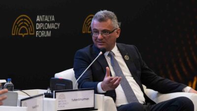 Antalya Diplomasi Forumu’nda konuşan Kuzey Kıbrıs Türk Cumhuriyeti (KKTC) Cumhurbaşkanı