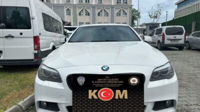 Piyasa değeri yaklaşık 100 milyon TL olan yabancı plakalı lüks