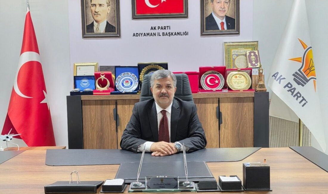 AK Parti Adıyaman İl Başkanı Ekrem Çadır, Kurban Bayramı dolayısıyla