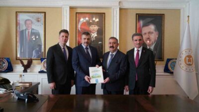 Palandöken Belediye Başkanı Muhammet Sunar, İçişleri Bakanı Mustafa Çiftçi ile