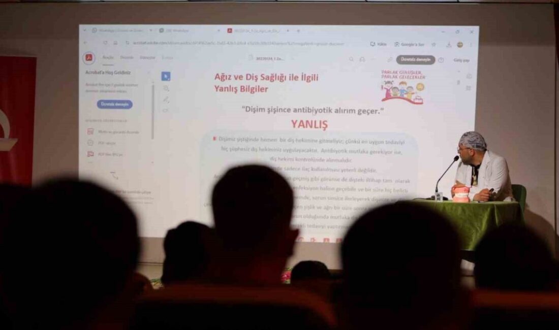 Bayburt Mesleki ve Teknik Anadolu Lisesi öğrencilerine ağız ve diş