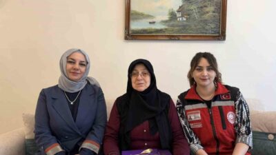 Kurban Bayramı dolayısıyla Bayburt’taki şehit aileleri ve gaziler evlerinde ziyaret