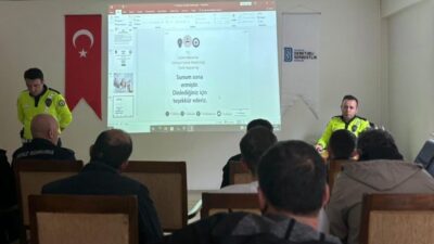 Bayburt Denetimli Serbestlik Müdürlüğünde yükümlü ve personele yönelik trafik güvenliği