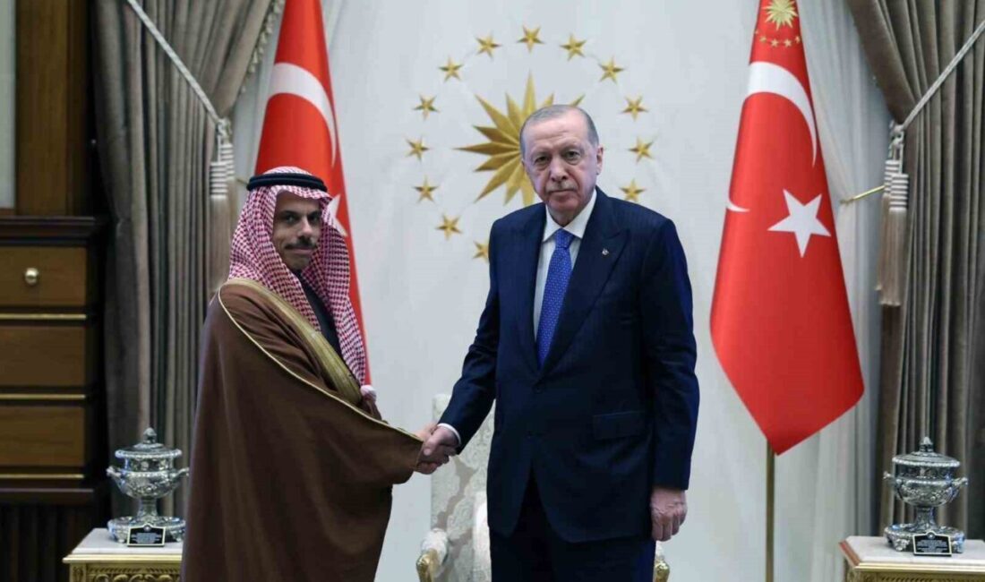 Cumhurbaşkanı Recep Tayyip Erdoğan, Suudi Arabistan Dışişleri Bakan Faysal bin