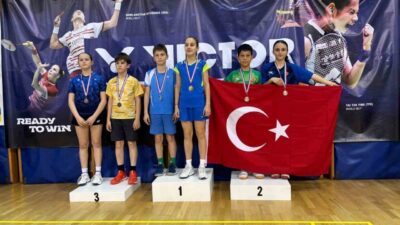 Hırvatistan’ın Opatija kentinde düzenlenen U-13 Adria Youth International Badminton Turnuvası’nda
