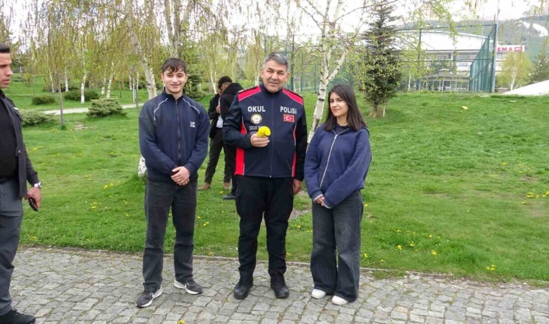 Erzurum’da polis ekipleri, öğrencilerin güvenliği için okul çevrelerinde sıkı güvenlik