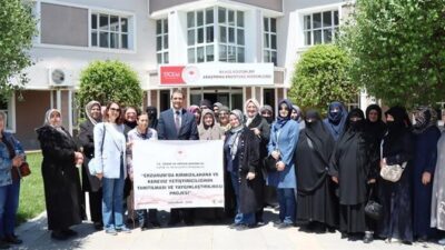 Erzurum’da 27 kadın çiftçi, Erzincan Bahçe Kültürleri Araştırma Enstitüsü Müdürlüğü’nün