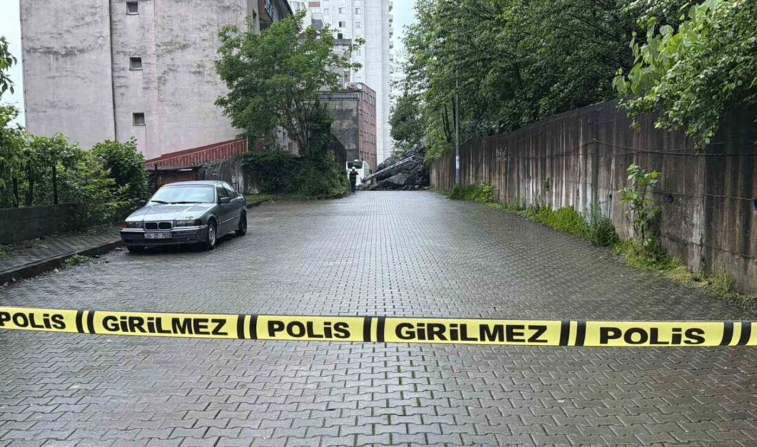 Artvin’in Hopa ilçesinde etkili olan yağışlar heyelana neden oldu. Yamaçtan