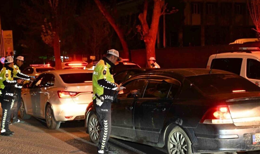 Kurban Bayramı dolayısıyla yollarda oluşan trafik yoğunluğuna karşı Kars Emniyet