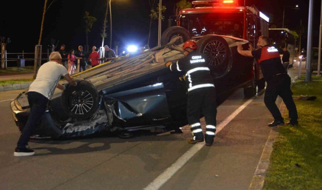 Ordu’nun Ünye ilçesinde alkollü sürücünün neden olduğu kazada 2 kişi