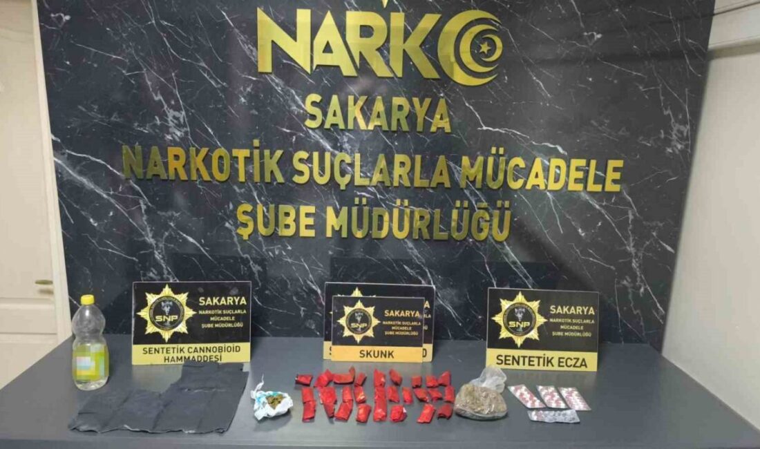 Sakarya’nın Hendek ilçesinde emniyet ekiplerince düzenlenen uyuşturucu operasyonunda bir şüpheli