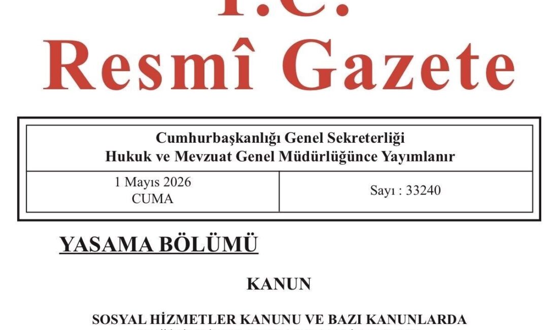 Aile ve Sosyal Hizmetler Bakanı Mahinur Özdemir Göktaş, Resmi Gazete’de