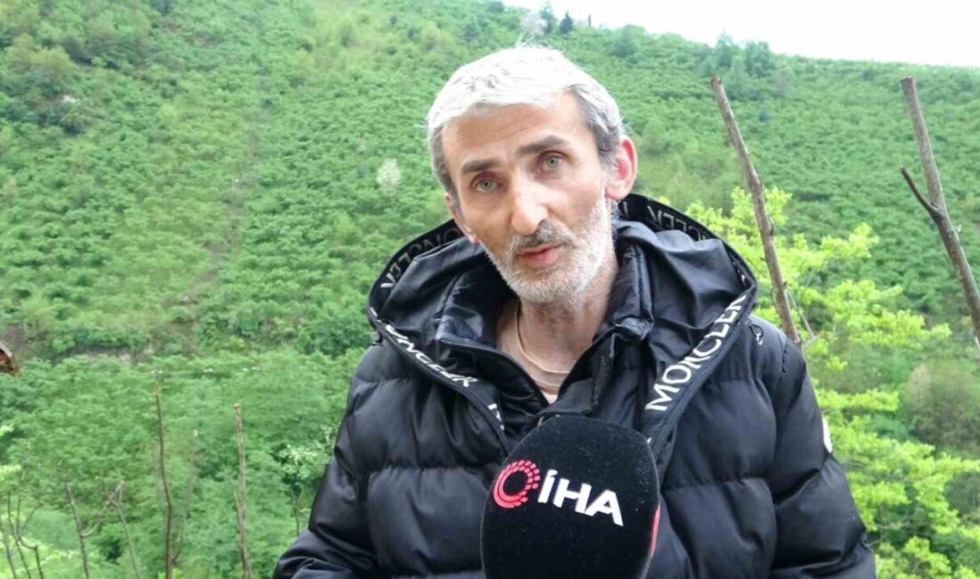 Giresun’un Güce ilçesinde kontrolden çıkarak yüzlerce metrelik yamaçtan aşağı yuvarlanan