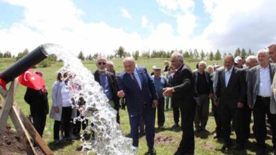 Erzincan’ın Refahiye ilçesinde, aynı su kaynağından beslenen 5 köyün içme