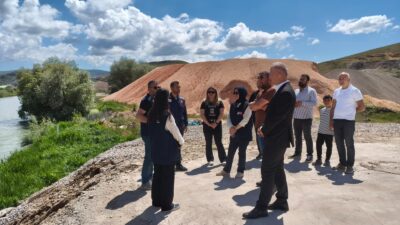 Bayburt'ta hazır beton tesislerine çevre denetimi