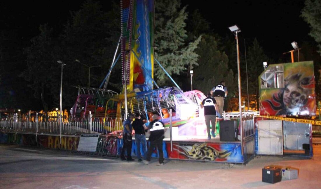 Amasya’da lunaparkta çalışan 20 yaşındaki gencin ranger (kamikaze) isimli eğlence