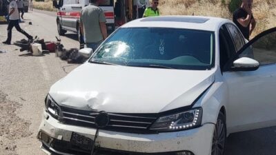 Amasya’da bir köyde otomobille çarpışan motosikletin yaşlı sürücüsü olay yerinde