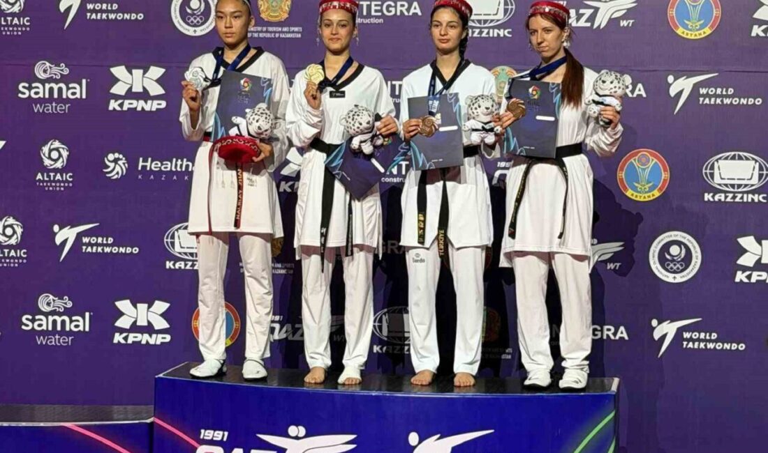 Trabzon Büyükşehir Belediyespor Kulübü sporcusu Aybike Futtu, Kazakistan’da düzenlenen Altaic