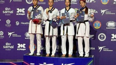 Trabzon Büyükşehir Belediyespor Kulübü sporcusu Aybike Futtu, Kazakistan’da düzenlenen Altaic