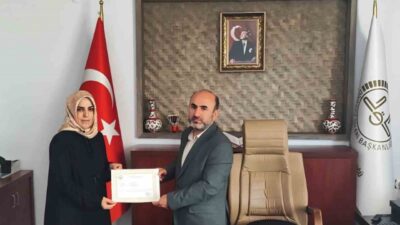 Bayburt’un Aydıntepe ilçesinde, görevlerindeki özverili çalışmaları dolayısıyla İlçe Müftülüğü personeline
