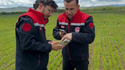 Bayburt’un Aydıntepe ilçesinde, tarımsal üretim verilerinin güncel tutulması amacıyla ürün
